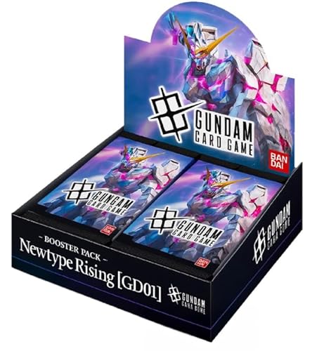 Gundam Card Game: Newtype Rising GD01 Booster Display [Englisch] – 12 Boosterpacks mit je 12 Karten + 1 Token | Mit Heartforcards® Versandschutz von HEART FOR CARDS