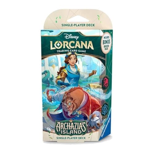 Lorcana TCG – Archazias Island Starter Deck Ruby & Sapphire | 60-Card Pre-Constructed Deck + Booster & Accessories (English) von HEART FOR CARDS