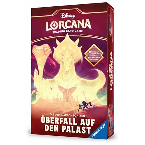 Lorcana: Domäne von Dschafar – Die Luminari Chroniken: Überfall auf den Palast (Deutsch) + Heartforcards® Versandschutz von HEART FOR CARDS
