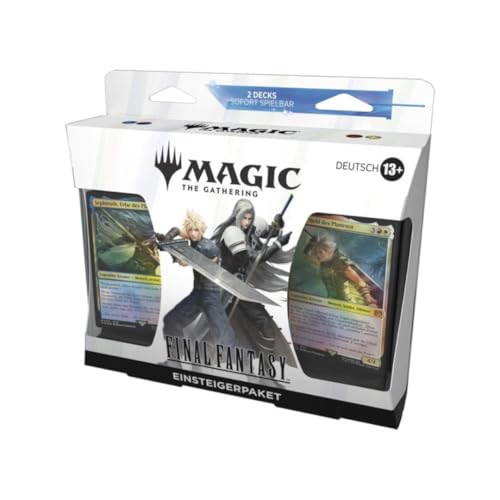 Magic The Gathering – Final Fantasy Starter Kit (DE) | 2 x 60 Kartendecks + Deckboxen, Guide & Arena Codes | Magic Einsteigerpaket von HEART FOR CARDS