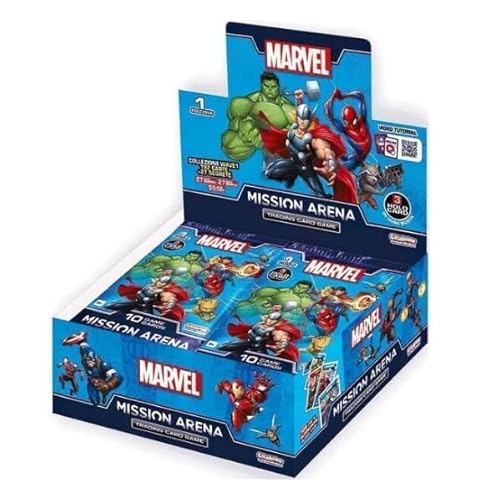 Marvel Mission Arena TCG – Booster Display (30 Booster, Englisch) + Heartforcards® Versandschutz von HEART FOR CARDS