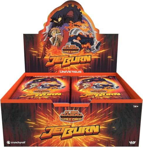 My Hero Academia CCG: Jet Burn – Booster Display (24 Packs) Englisch + Heartforcards® Versandschutz von HEART FOR CARDS