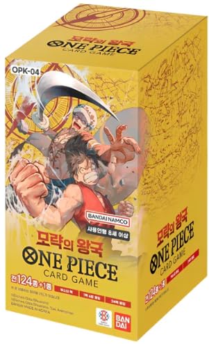 ONE PlECE Kingdoms of Intrigue Display OP-04 – Koreanisch | 24 Booster à 6 Karten | Alabasta & Dressrosa | + Heartforcards® Versandschutz von HEART FOR CARDS
