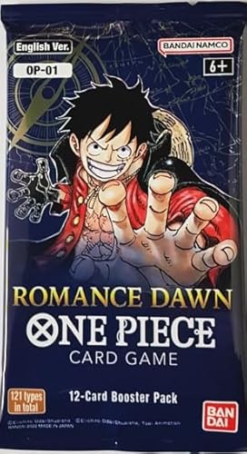 One Piece Card Game - OP-01 Romance Dawn – Booster mit 12 Karten - ENGLISCH + HeartForCards (3 Booster) von HEART FOR CARDS
