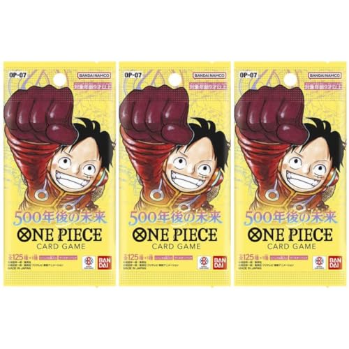 One Piece Card Game OP-07 500 Years in The Future Booster - JAPANISCH -Japanese mit 6 brandneuen Karten pro Booster + Heartforcards® Versandschutz (1) von HEART FOR CARDS