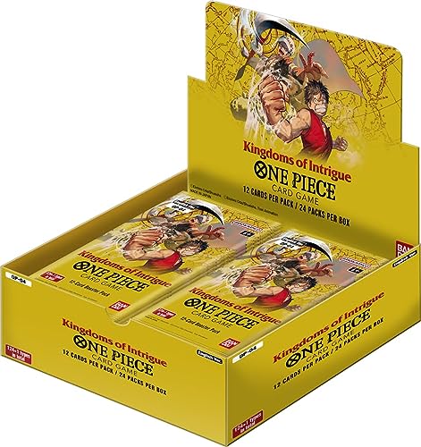 One Piece Trading Card Game - Kingdoms of Intrigue (OP04) - Display (24 Booster Packs) - Englisch - Originalverpackt + HeartForCards® Versandschutz von HEART FOR CARDS