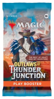Outlaws von Thunder Junction – Magic: The Gathering Play-Booster Pack (Englisch) – Wilder Westen trifft MTG – mindestens 1 Foilkarte pro Pack + Heartforcards® Versandschutz von HEART FOR CARDS