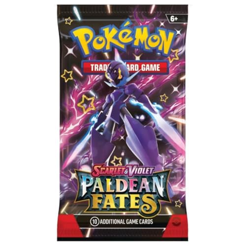 Paldean Fates 4.5 - Booster Packs - mit 10 brandneuen Brandneuen Karten - ENGLISCH + Heartforcards® Versandschutz (1 Booster) von HEART FOR CARDS