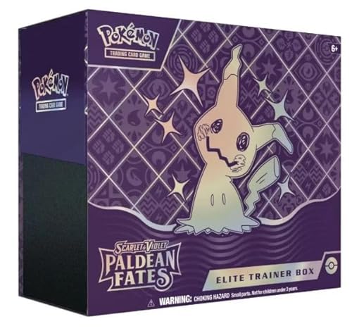 Paldean Fates Elite Trainer Box mit 9 brandneuen Boostern und vielem mehr - Englisch + Heartforcards® Versandschutz von HEART FOR CARDS