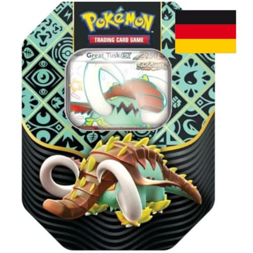 Paldeas Schicksale 4.5 - Tin Box - mit 4 brandneuen Boostern und vielem mehr - DEUTSCH + Heartforcards® Versandschutz (Riesenzahn Ex) von HEART FOR CARDS