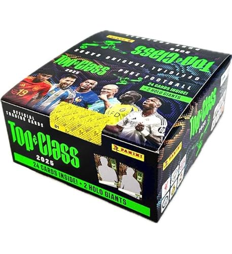 Panini FIFA Top Class 2025 Trading Cards – FATPACK Display mit 10 Fatpacks + Heartforcards® Versandschutz von HEART FOR CARDS