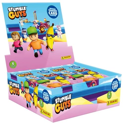 Panini Stumble Guys Trading Cards – Display mit 24 Boostern (144 Karten) + Heartforcards® Versandschutz von HEART FOR CARDS