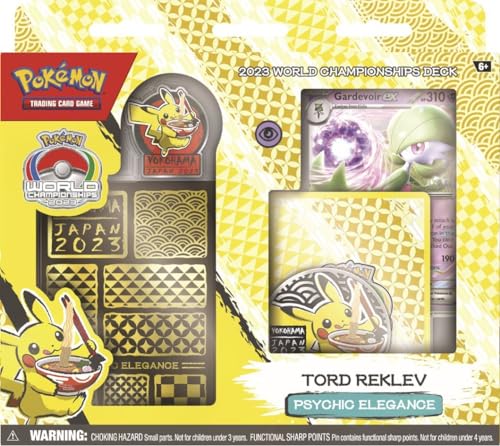 Pokeman 2023 Championship Deck - Komplettes Deck eines Weltmeisterschafts Halfinalisten - direkt spielbereit - ENGLISCH + Heartforcards® Versandschutz (Psychic Elegance) von HEART FOR CARDS