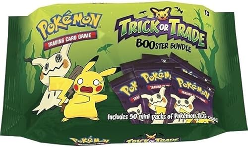 Pokeman “Trick or Trade 2023'' Booster Halloween Booster - Englisch + Heartforcards® Versandschutz (5 Booster) von HEART FOR CARDS