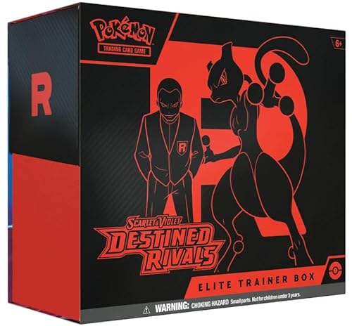 Pokémon Karmesin & Purpur 10: Destined Rivals – Elite-Trainer-Box (Englisch) mit 9 Boostern & Zubehör + Heartforcards® Versandschutz von HEART FOR CARDS