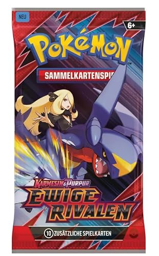 Pokémon Karmesin & Purpur 10: Ewige Rivalen – 1x Boosterpack (Deutsch) – Original Erweiterung KP10 + Heartforcards® Versandschutz von HEART FOR CARDS
