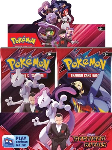 Pokémon Karmesin & Purpur KP10: Destined Rivals – 36 Boosterpacks Display (Englisch) – Erweiterung mit Team Rocket + Heartforcards® Versandschutz von HEART FOR CARDS