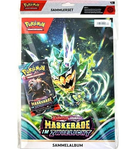 Pokemon Karmesin & Purpur - Maskerade im Zwiellicht - Sammler-Kit - Sammelalbum mit 1 Booster a 10 Karten - DEUTSCH + Heartforcards® Versandschutz von HEART FOR CARDS