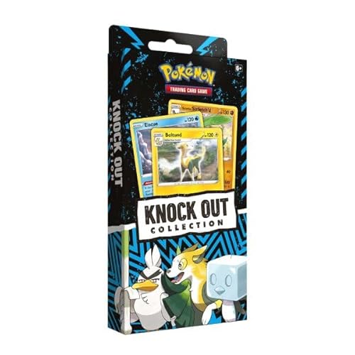 Pokémon Knock Out Collection 2022 – Boltund, Eiscue & Galarian Sirfetch’d (Englisch) + Heartforcards® Versandschutz von HEART FOR CARDS