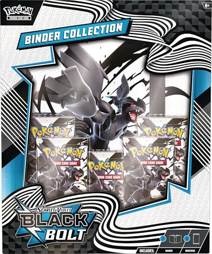 Pokémon TCG Black Bolt Binder Collection (SV10.5) [Englisch] – 5 Booster + 9-Pocket Album im Zekrom-Design | Mit Heartforcards® Versandschutz von HEART FOR CARDS