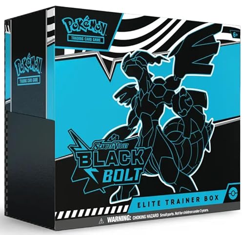 Pokémon TCG Elite Trainer Box – Black Bolt (SV10.5) Englisch | 9 Booster + Thundurus Promokarte + Zubehör | Mit Heartforcards® Versandschutz von HEART FOR CARDS