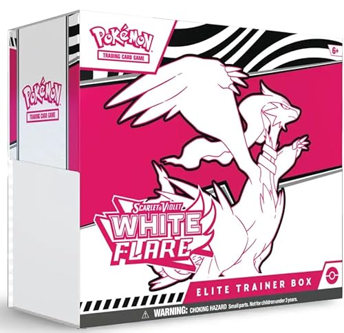 Pokémon TCG: White Flare Elite Trainer Box (SV10.5) [Englisch] – 9 Booster, Tornadus Promokarte & Zubehör | Reshiram-Design + Heartforcards® Versandschutz von HEART FOR CARDS