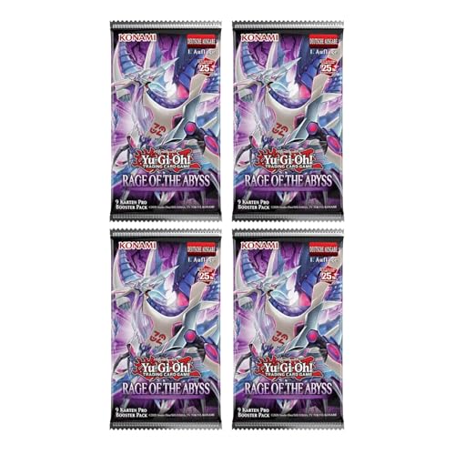 Rage of The Abyss Booster DEUTSCH | 4 Booster a 5 Karten + Heartforcards® Versandschutz von HEART FOR CARDS