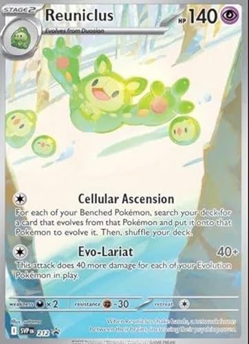Reuniclus (SVP 212) – Pokémon TCG Black Bolt & White Flare – Black Star Promo Einzelkarte [Englisch] + Heartforcards® Versandschutz von HEART FOR CARDS