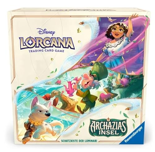 Schatzkiste der Luminari | Archazias Insel (Deutsch) | 8 Booster Packs, 7 Trenner, 6 Würfel & Legendenmarker | Premium-Aufbewahrungsbox von HEART FOR CARDS