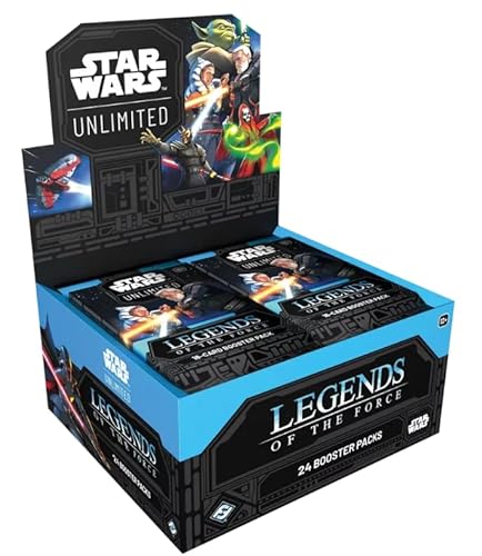 Star Wars Unlimited – Legends of The Force Display (EN) – 24 Booster + Heartforcards® Versandschutz von HEART FOR CARDS