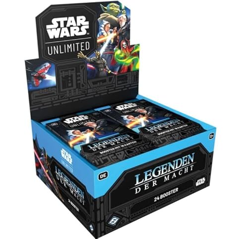 Star Wars – Unlimited: Legenden der Macht (Booster Display | DE) + Heartforcards® Versandschutz von HEART FOR CARDS