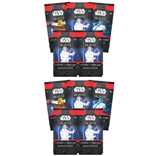 Star Wars: Unlimited - 3X Der Funke der Rebellion - Booster mit 16 Karten - DEUTSCH + Heartforcards® Versandschutz (3) von HEART FOR CARDS
