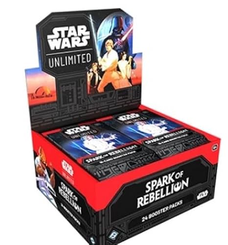 Star Wars: Unlimited - Spark of Rebellion Booster Display mit 24 Booster a 16 Karten - ENGLISCH + Heartforcards® Versandschutz von HEART FOR CARDS