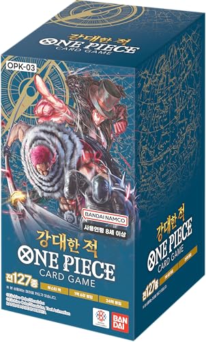 TCG Cards – Pillars of Strength OP03 Booster Box Korean Version, 24 Packs, 6 Cards per Pack + Heartforcards® Versandschutz von HEART FOR CARDS