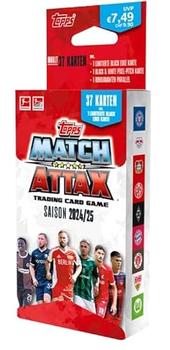 Topps Match Attax Bundesliga 2024/2025 | ECO-Pack | 37 Karten inkl. Limited Edition & Exklusive Parallel-Karten von HEART FOR CARDS