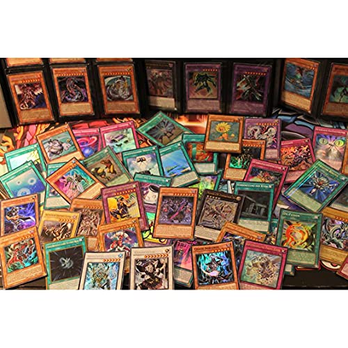 YU-GI-OH! 50 Holo Karten Sammlung - DEUTSCH - (z.B. XYZ, Synchro, Super, Ultra usw.) Yugioh Glitzer Karten + 1x Heartforcards Toploader von HEART FOR CARDS