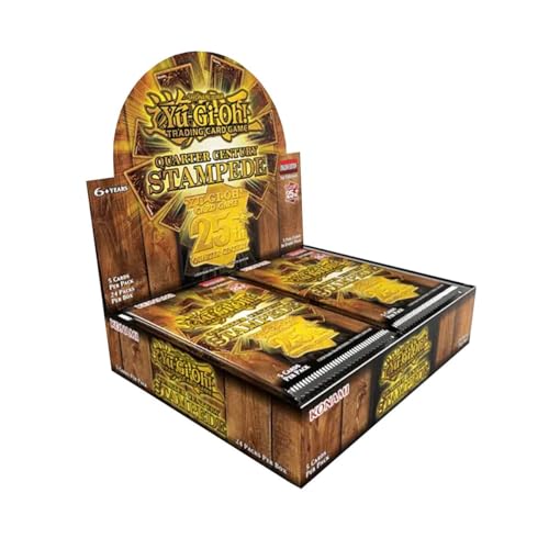 Yu-Gi-Oh! Rarity Collection 4 – Quarter Century Stampede | 1 Display | 24 Boosterpacks | Englisch | Jubiläumsedition 2025 von HEART FOR CARDS