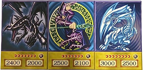 Yugi, Kaiba & Joey-Set Orica -Schwarzer Magier, Weißer Drache & Schwarzer Rotaugen Drache - Original Anime Karte - Alle 3 Favoriten Monster enthalten + Heartforcards Versandschutz Yugi, Kaiba & Joey-Set Orica -Schwarzer Magier, Weißer Drache & Schwarzer Rotaugen Drache - Original Anime Karte - Alle 3 Favoriten Monster enthalten + Heartforcards Versandschutz von HEART FOR CARDS
