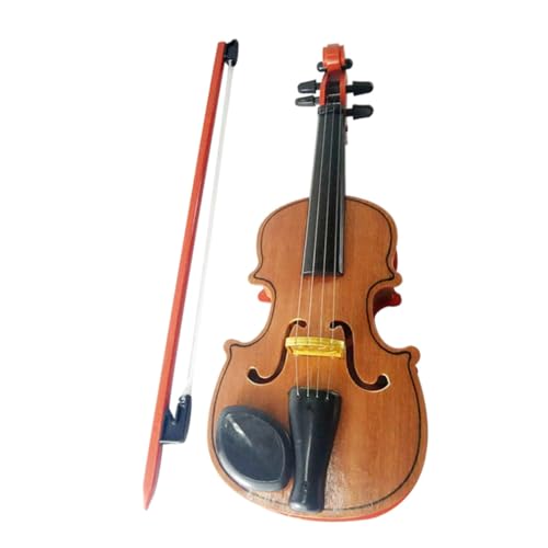 HEATSHAKING 1 Satz Geige Aus Holz Musikalisches Für Kleinkinder Kleinkindmusikspielzeug Geigenspielzeug Für Kindergeige Anfänger Kindermusikinstrument Plastik Light Brown von HEATSHAKING