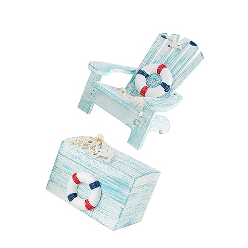 HEATSHAKING 1 Satz Mediterrane Mini Strandstuhl Holzbox Dekoration aus Verschiedenen Modellen für Schreibtisch und Accessoires Perfektes für Meeresliebhaber HEATSHAKING 1 Satz Mediterrane Mini Strandstuhl Holzbox Dekoration aus Verschiedenen Modellen für Schreibtisch und Accessoires Perfektes für Meeresliebhaber von HEATSHAKING