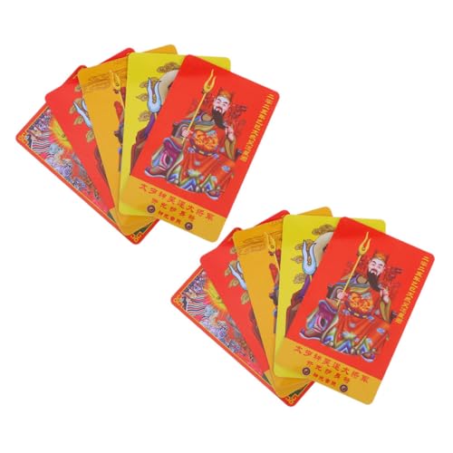 HEATSHAKING 10 Stück Tai Sui Amulet Karte Snake Year Wu Sui Chinesische Feng Shui Schutzkarte für Wohlstand Farbige Druckversion für Glückssegen HEATSHAKING 10 Stück Tai Sui Amulet Karte Snake Year Wu Sui Chinesische Feng Shui Schutzkarte für Wohlstand Farbige Druckversion für Glückssegen von HEATSHAKING
