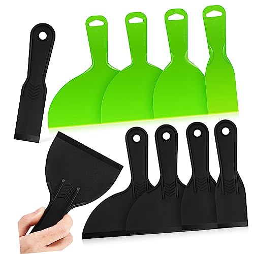 HEATSHAKING 10stücke Plastikspatel Mit Griff Für Wandbearbeitung Spachteln Und Glätten Flachspachtel Aus Kunststoff Als Spachtelspachtel Zum Spachteln Und Ausbessern von HEATSHAKING