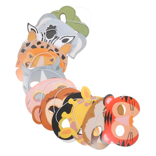 HEATSHAKING 12 Stück Teiliges Tiermasken für Lustige Tiermasken für Partys Halloween und Geburtstagsfeiern Wiederverwendbare Papiertiermasken im Design Kreative Dekoration für Kinderfeste HEATSHAKING 12 Stück Teiliges Tiermasken für Lustige Tiermasken für Partys Halloween und Geburtstagsfeiern Wiederverwendbare Papiertiermasken im Design Kreative Dekoration für Kinderfeste von HEATSHAKING