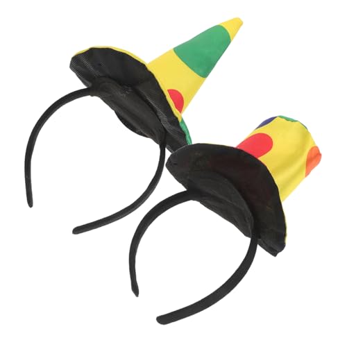 HEATSHAKING 2 Stück Teiliges Clown Haarreif mit Spitzem Clownhut Bequemes Karneval Kostümzubehör für Damen Auffälliges Design für Halloween Mottoparty Fasching und Geburtstagsfeiern HEATSHAKING 2 Stück Teiliges Clown Haarreif mit Spitzem Clownhut Bequemes Karneval Kostümzubehör für Damen Auffälliges Design für Halloween Mottoparty Fasching und Geburtstagsfeiern von HEATSHAKING