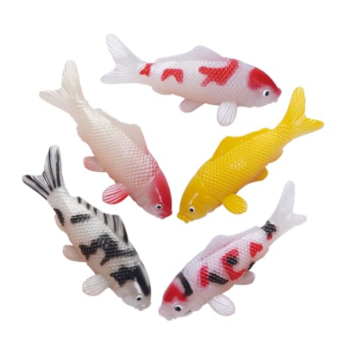HEATSHAKING 5 Stück Teiliges Koi Modelle aus Realistische Aquarien Dekoration Schwimmende Fische für Teich Fotografie Kunstfische Lebendigen Farben für Stilvolle Wohnraumgestaltung HEATSHAKING 5 Stück Teiliges Koi Modelle aus Realistische Aquarien Dekoration Schwimmende Fische für Teich Fotografie Kunstfische Lebendigen Farben für Stilvolle Wohnraumgestaltung von HEATSHAKING