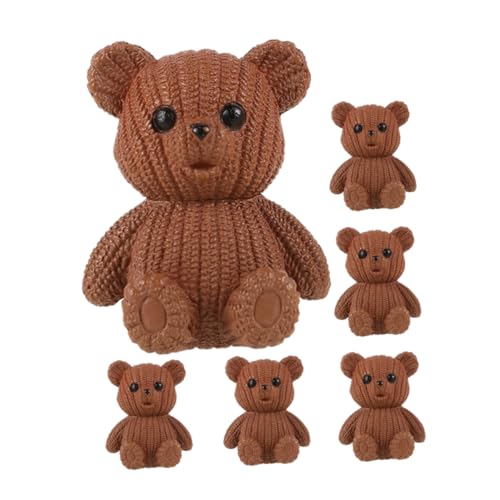 HEATSHAKING 6 Stück Bärfiguren Süße Deko für Mikrolandschaften Kuchen Partys Langlebige Detaillierte für Kreative Gestaltung HEATSHAKING 6 Stück Bärfiguren Süße Deko für Mikrolandschaften Kuchen Partys Langlebige Detaillierte für Kreative Gestaltung von HEATSHAKING