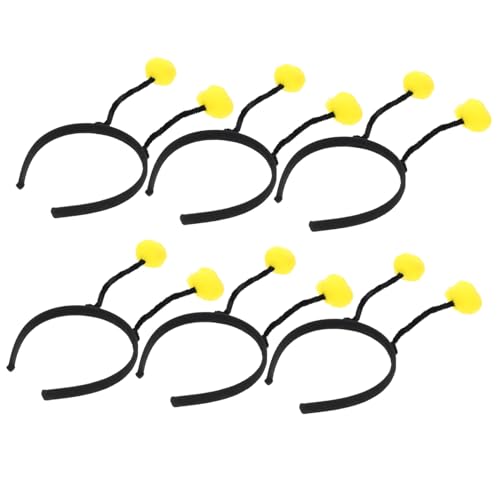 HEATSHAKING 6 Stück Teiliges Haarband mit Lebensechten Tier motiv Pompons Weiche Party Stirnbänder für Mädchen Bequeme Leichte Haarschmuck accessoires für Karneval und Geburtstagsfeiern von HEATSHAKING