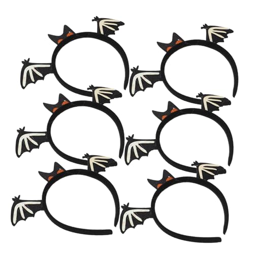 HEATSHAKING 6-teiliges Halloween-stirnband: Halloween-hut-kopfbedeckung – Fledermausflügel-haar-accessoires, Kostüm-requisiten Für Frauen – Kostüm-cosplay-haarband Für Partys HEATSHAKING 6-teiliges Halloween-stirnband: Halloween-hut-kopfbedeckung – Fledermausflügel-haar-accessoires, Kostüm-requisiten Für Frauen – Kostüm-cosplay-haarband Für Partys von HEATSHAKING