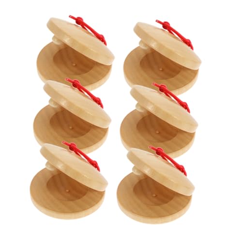 HEATSHAKING 6Stücke Holz Kastagnetten Für Rhythmus Instrumente Musikalischer Fähigkeiten Orff Spielzeuge Entwicklung Von Rhythmus Und Melodie Natürliches HEATSHAKING 6Stücke Holz Kastagnetten Für Rhythmus Instrumente Musikalischer Fähigkeiten Orff Spielzeuge Entwicklung Von Rhythmus Und Melodie Natürliches von HEATSHAKING