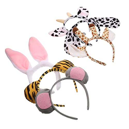 HEATSHAKING 6Stücke Teiliges Tier Cartoon Stirnband für Dekorative Party Requisiten für Kostümpartys Cosplay und Feiertage Süße Tierhaarbänder Hund Giraffe Tiger Kuh Hase HEATSHAKING 6Stücke Teiliges Tier Cartoon Stirnband für Dekorative Party Requisiten für Kostümpartys Cosplay und Feiertage Süße Tierhaarbänder Hund Giraffe Tiger Kuh Hase von HEATSHAKING